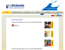 Tablet Screenshot of jdesantis.com.br